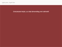 Tablet Screenshot of igenyesingatlan.hu